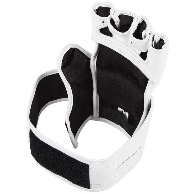 Venum 0124 Impact MMA MUAY THAI BOXING SPARRING GLOVES Skintex Leather Size S / M / L-XL White