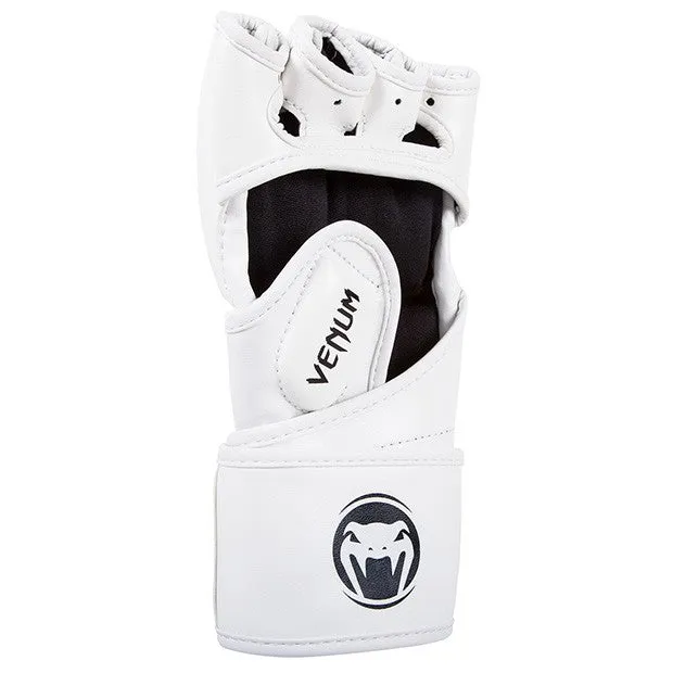 Venum 0124 Impact MMA MUAY THAI BOXING SPARRING GLOVES Skintex Leather Size S / M / L-XL White
