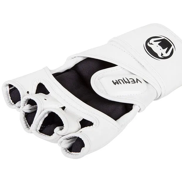Venum 0124 Impact MMA MUAY THAI BOXING SPARRING GLOVES Skintex Leather Size S / M / L-XL White