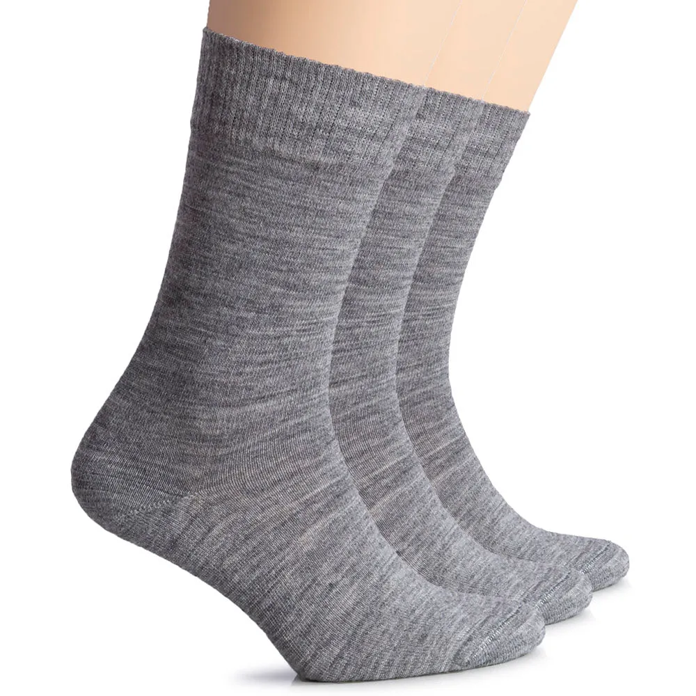 Warm Wool Women's Crew Socks, 3 Pairs