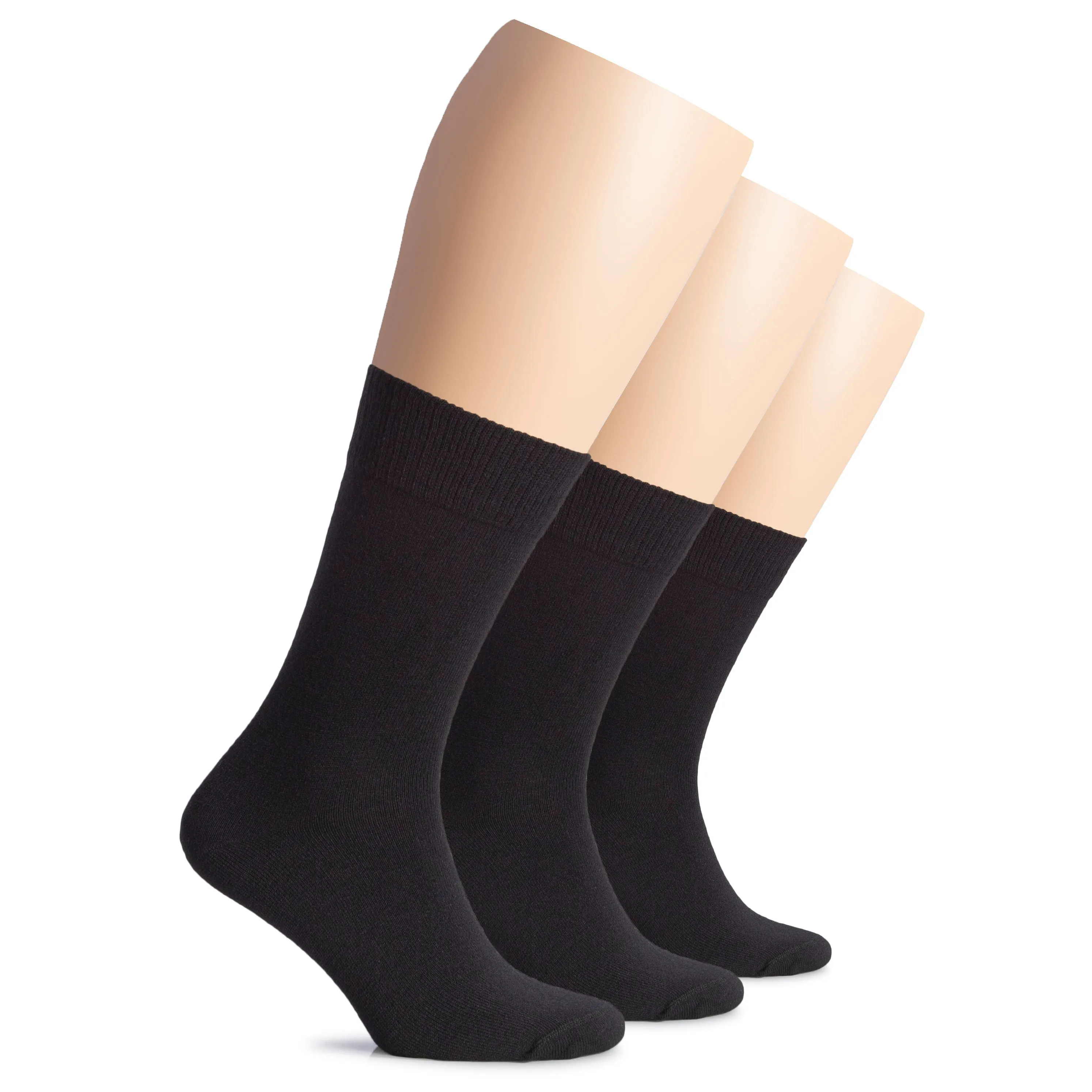 Warm Wool Women's Crew Socks, 3 Pairs