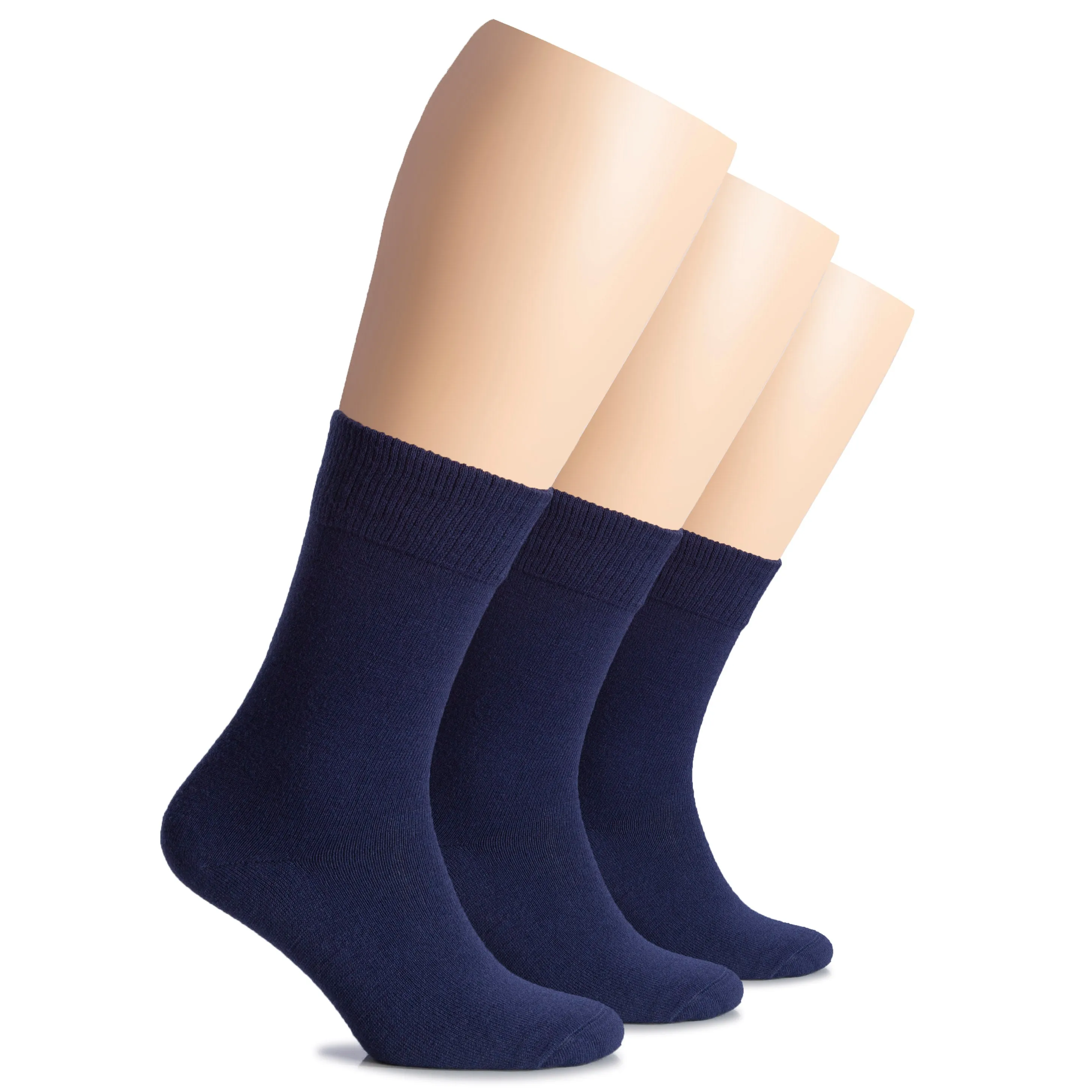 Warm Wool Women's Crew Socks, 3 Pairs