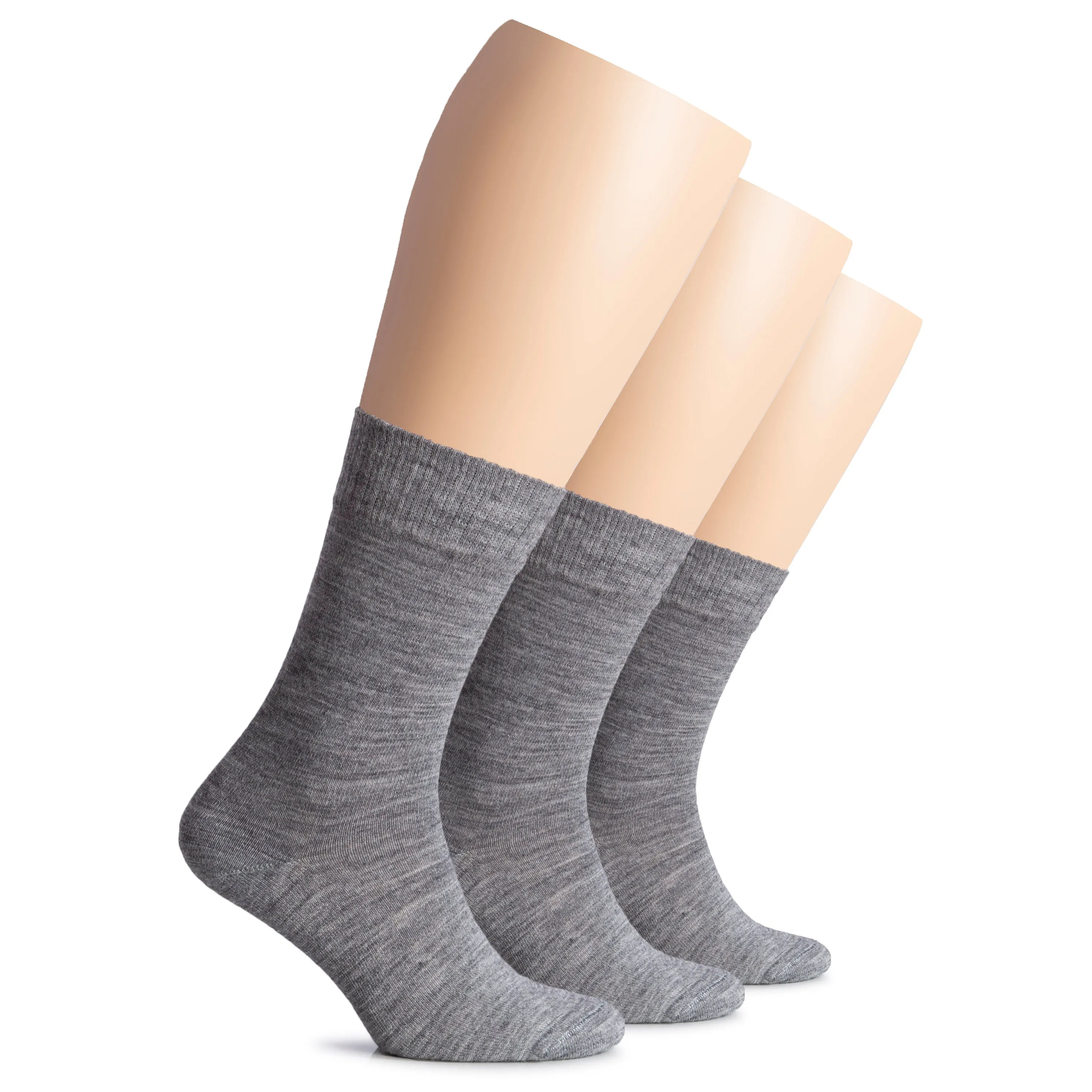 Warm Wool Women's Crew Socks, 3 Pairs