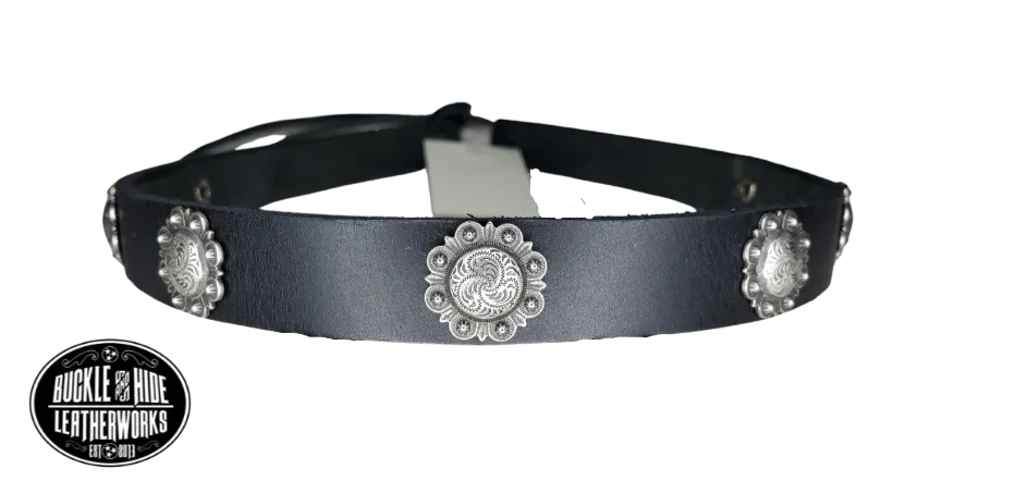 Western Berry Concho Hatband