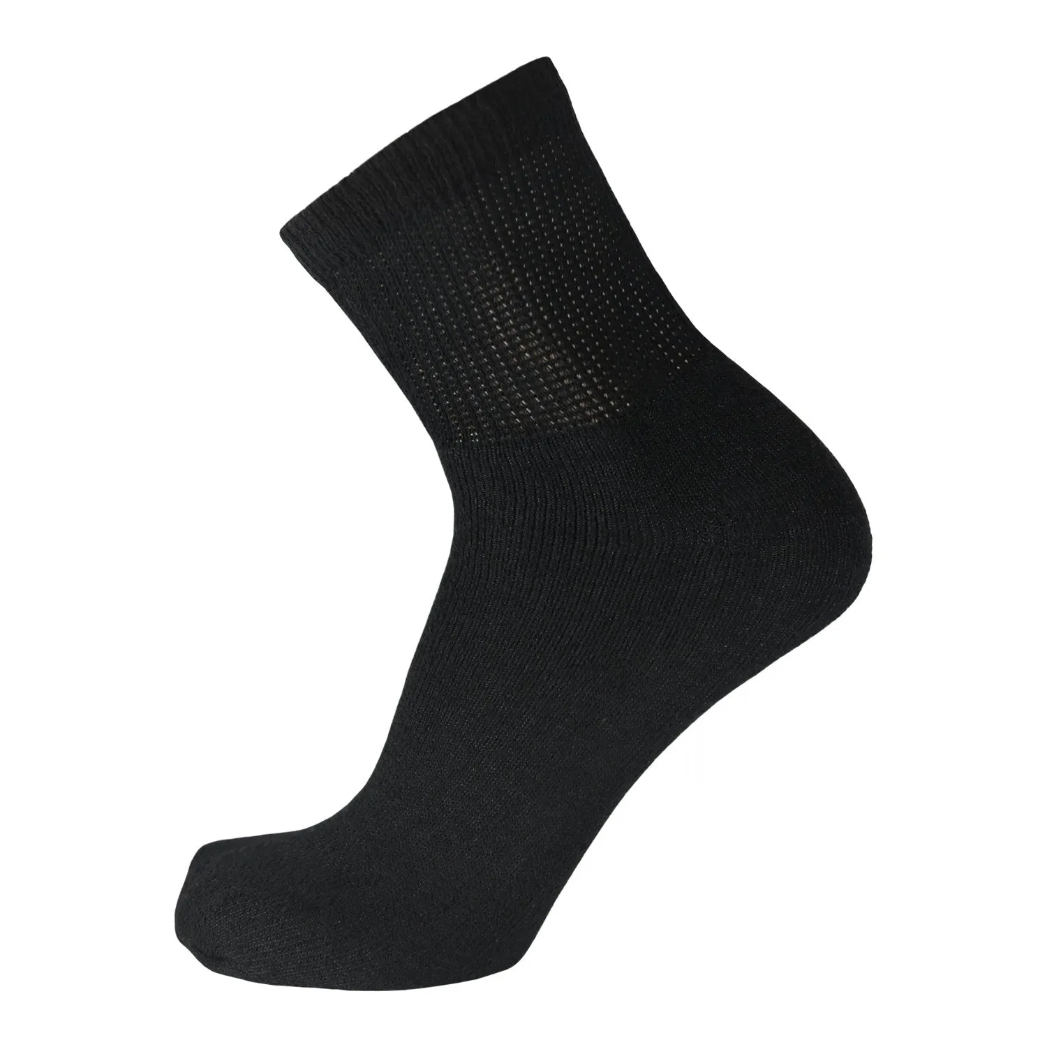 Women's Diabetic Neuropathy Cotton Quarter Socks - 6 Pairs, Women's Shoe Size 6-12