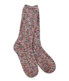 World's Softest Weekend Ragg Cable Crew Sock