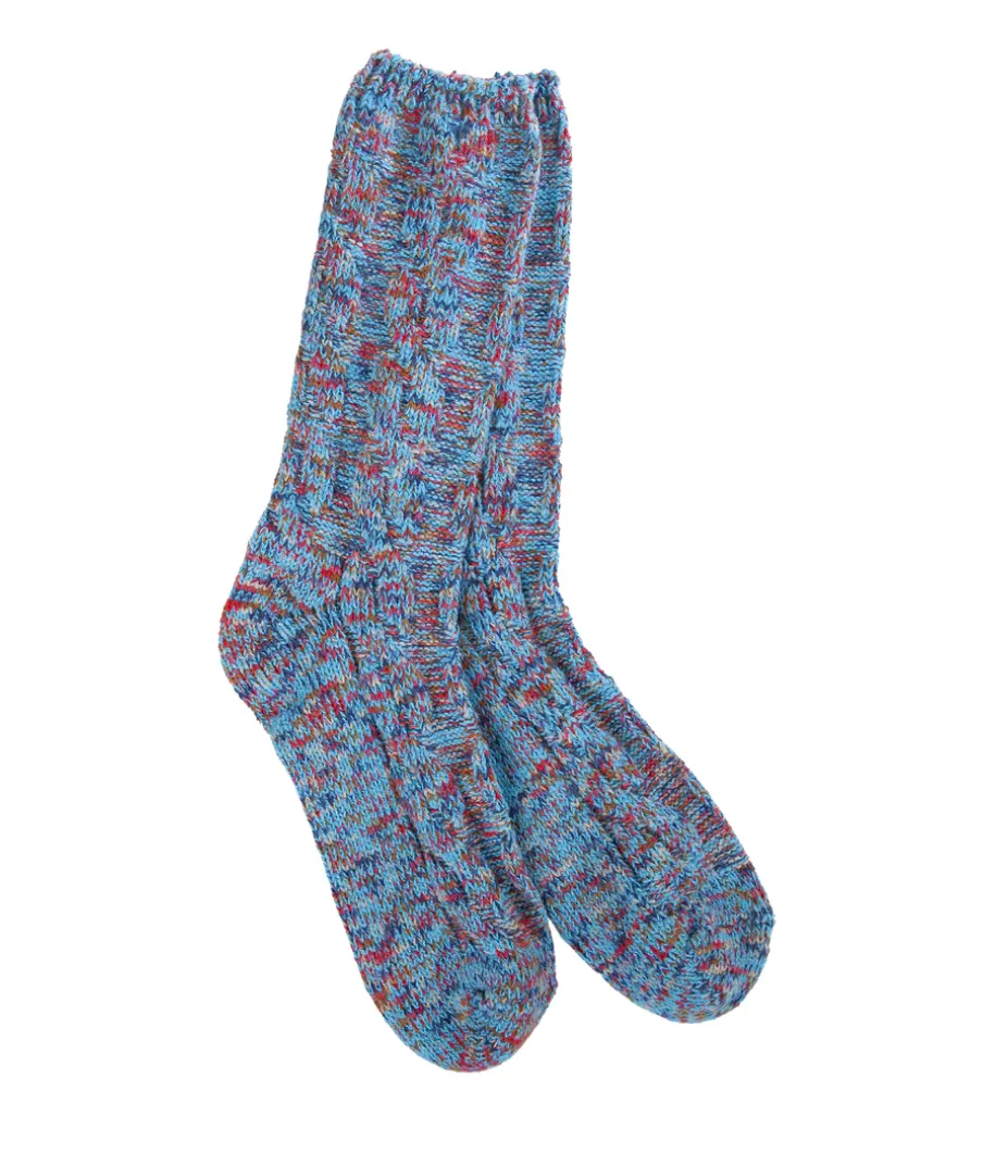 World's Softest Weekend Ragg Cable Crew Sock
