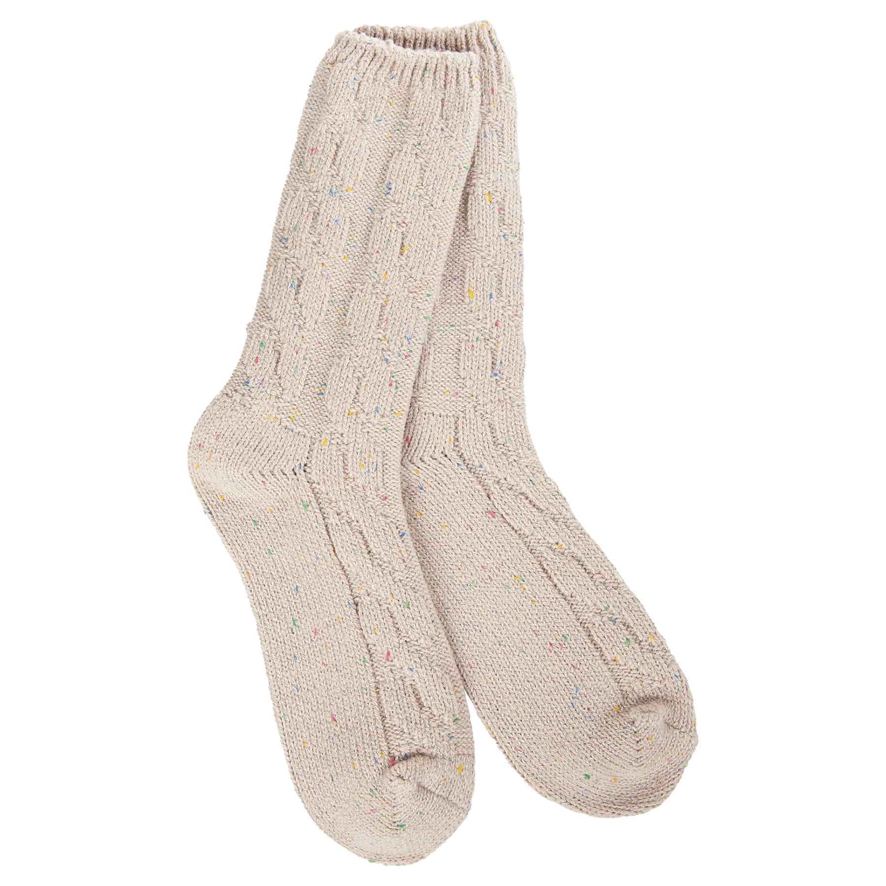 World's Softest Weekend Ragg Cable Crew Sock