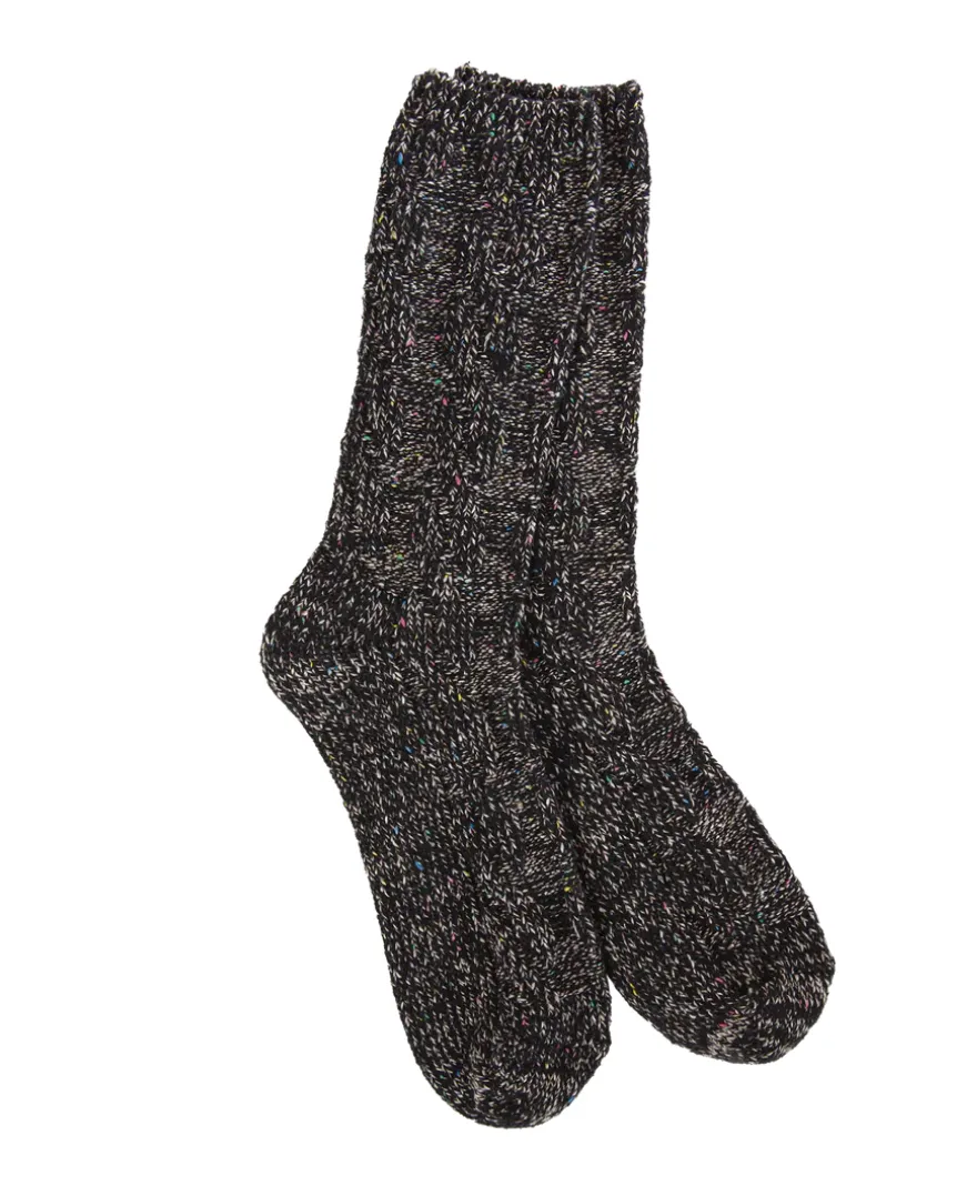 World's Softest Weekend Ragg Cable Crew Sock