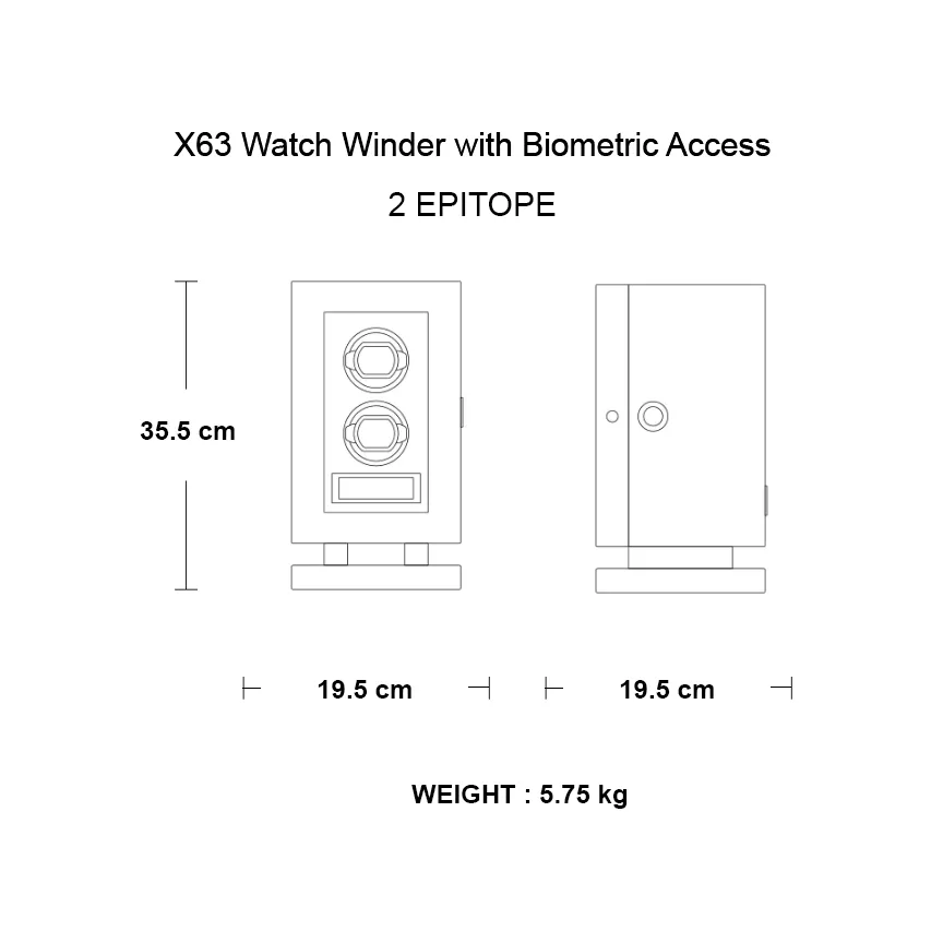 X63 Watch Winder with Biometric Access - 2 Epitope